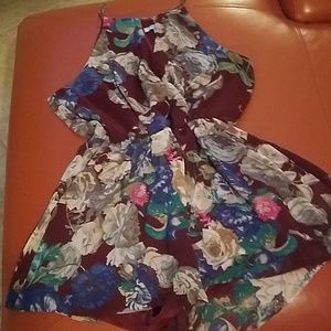 She + Sky Keyhole Romper